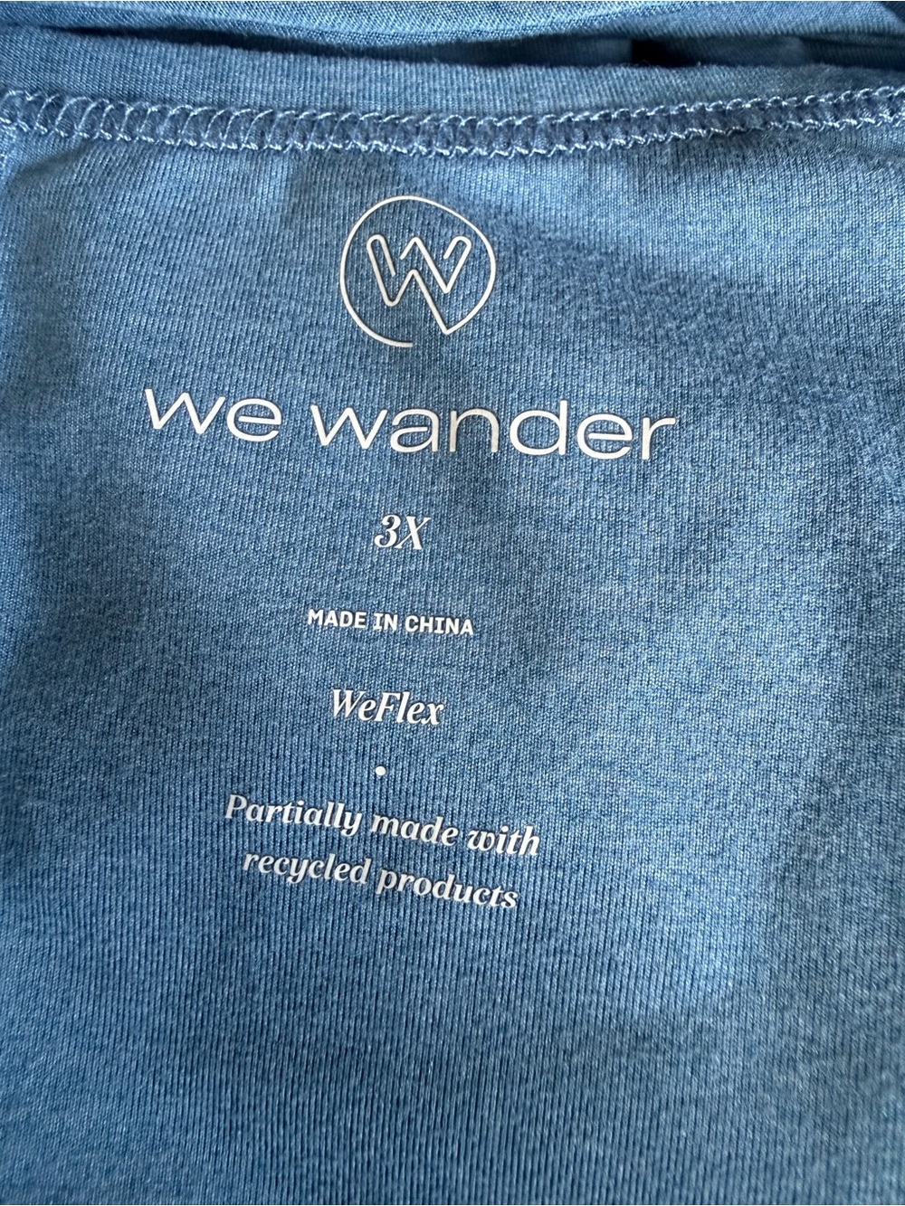 WeWander Blue Mesh Shoulder Swing Tank Top Women’s 3X Stitch Fix - Picture 3 of 5